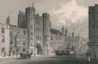 St James Palace, Pall Mall, c1800-tallet