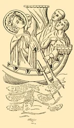 St. Louis, konge af Frankrig, krydser havet til det hellige land, 1200-tallet, c1930.