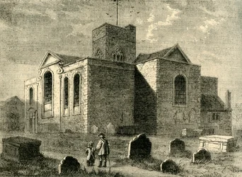 St. Nicholas Church, Deptford, c1878.