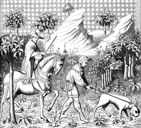 Hjortejagt, 1300-tallet 1849