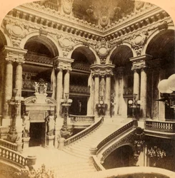 Trappe i Grand Opera House, Paris, Frankrig, c1900.