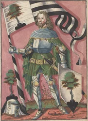 Fanebærer, andet kvartal 1500-tallet.
