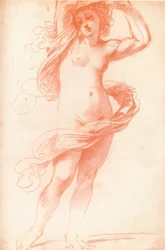Stående nøgen kvinde, 1600-tallet, 1925