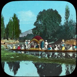 Statspram på Apple Tree Canal, Indien, slutningen af det 19. eller begyndelsen af det 20. århundrede