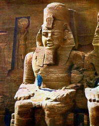 Statue af Ramses II i Abu Simbel, Egypten, 1933-1934