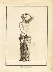Statue af Venus Celeste, romersk gudinde for kærlighed, skønhed, sex og frugtbarhed