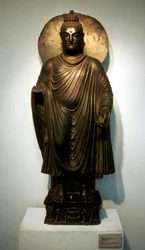 Statue af Buddha, fra Garvara, Indien, 2. århundrede