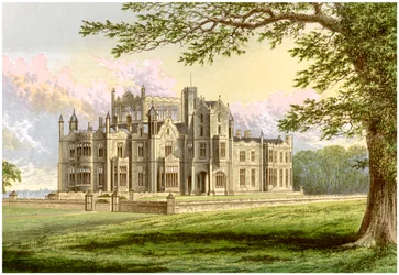 Stourton, Yorkshire, hjemsted for Lord Stourton, c1880