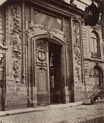 Gade i Dijon, før 1870.