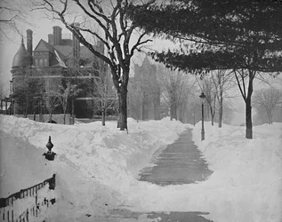 Summit Avenue i Winter, St. Paul, Minnesota, c1897.