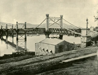 Hængebro, over Fitzroy, 1901.