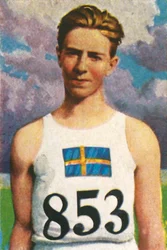 Svenske spydkaster Erik Lundquist, 1928.