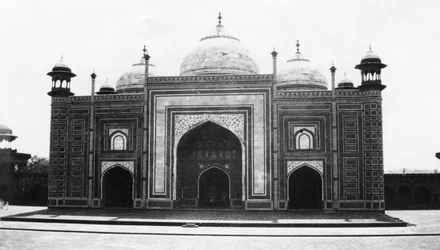 Taj Mahal moske eller masjid, Agra, Indien, 1916-1917