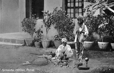 Tamasha Wallas, Pune Poona, Indien, begyndelsen af det 20. århundrede