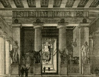 Templet i Olympia, restaureret, 1890.