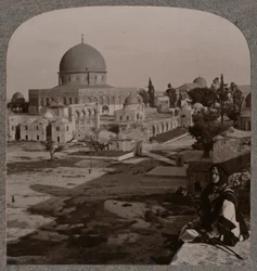 Tempelindhegning, Jerusalem, ca. 1900
