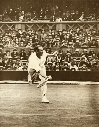 Tenniskamp på Center Court i Wimbledon, c1930