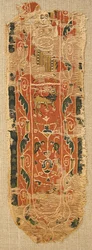 Tekstilfragment, byzantinsk, 8.-9. århundrede.