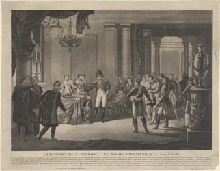 Abdikationen af Napoleon i Fontainebleau, 1814