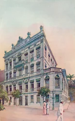 De administrative kontorer for Leopoldina Railway, ud mod Rio Bay, 1914
