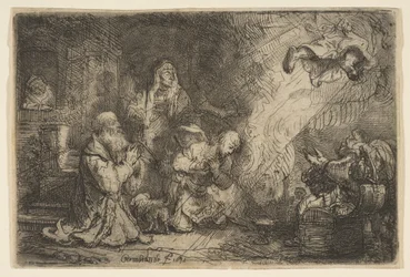 Englen afgår fra Tobias familie, 1641.