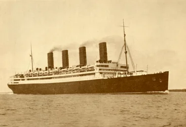 Aquitania Cunard-linjen, 45.647 tons, c1930.