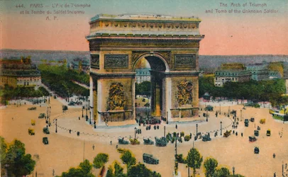 Triumfbuen og den ukendte soldats grav, Paris, c1920