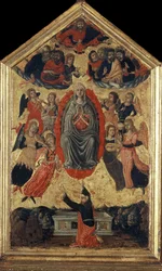 Den hellige jomfru Marias himmelfart og Thomas bælte, 1400-tallet.