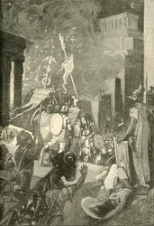 Angrebet på citadellet i Carthage, 1890.