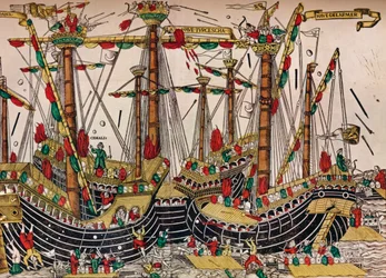 Slaget ved Zonchio Navarino, c1499