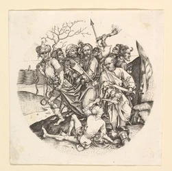 Kristi forræderi kopi i rundel, ca. 1435-1491.
