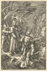 Kristi forræderi, fra The Passion of Christ, ca. 1598-1617.