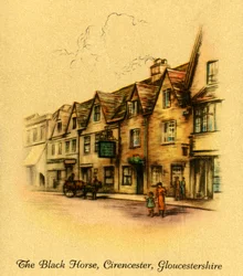 Den Sorte Hest, Cirencester, Gloucestershire, 1936