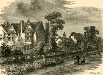 Det sorte og hvide hus, 1800, c1876.