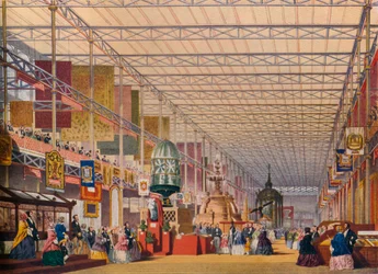 Det britiske skib ved den store udstilling i 1851, Krystalpaladset, c1854
