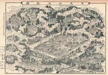 Nikkos gravplads og tempellunde i Japan, c1860, 1904