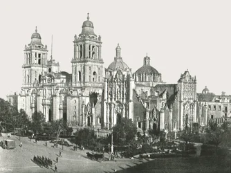Katedralen, Mexico City, Mexico, 1895.