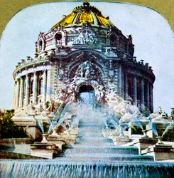Den centrale kaskade fra verdensudstillingen, St. Louis, Missouri. USA, 1904