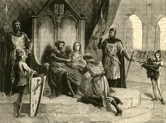 Ceremoni for feudal tjeneste, c9.-10. århundrede, 1890.
