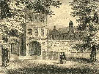 Charterhuset, fra pladsen, c1872.
