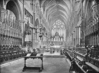 The Choir, Lincoln Cathedral, 1902