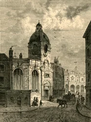 St. Benet Finks kirke, fra en gammel udsigt, 1897.