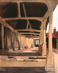 The Cloisters, Montevilliers, c1900.