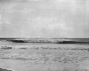 The Combing Wave, New Jersey Coast, USA, c1900.