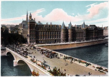 Conciergeriet og Pont Neuf, Paris, ca. 1900