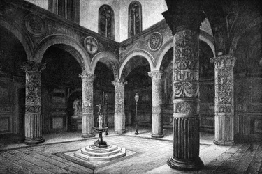 Retten i Palazzo Vecchio, Firenze, Italien, 1882