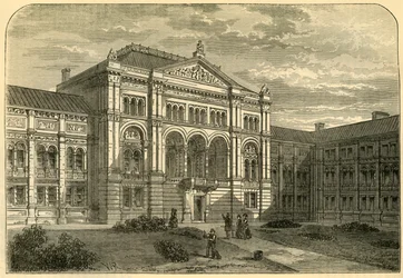 The Court of the South Kensington Station, c1876.