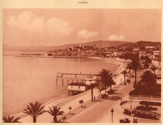 Croisetten og Mont Chevalier, Cannes, 1930.
