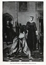 Dødsdommen overgivet til Mary Stuart, 1882