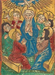 Helligåndens nedstigning, ca. 1490.